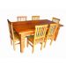 Conjunto Mesa Julia em Madeira de Demolição - Cód 1122