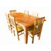 Conjunto Mesa Julia em Madeira de Demolição - Cód 1122