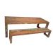 Conjunto de Mesa Harpia em Madeira de Demolição - Cód 1545