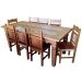Conjunto de Mesa Mariana em Madeira de Demolição - Cód 1687