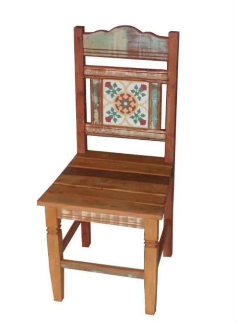 Conjunto de Mesa Mariana em Madeira de Demolição - Cód 1687