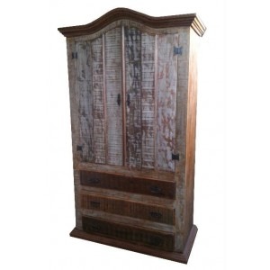 Guarda-Roupa Cinnamon em Madeira de Demolição - Cód 359
