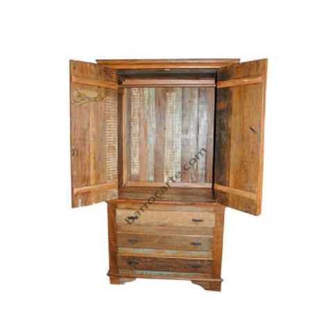 Guarda-Roupa Evidence Em Madeira De Demolição - Cód 370