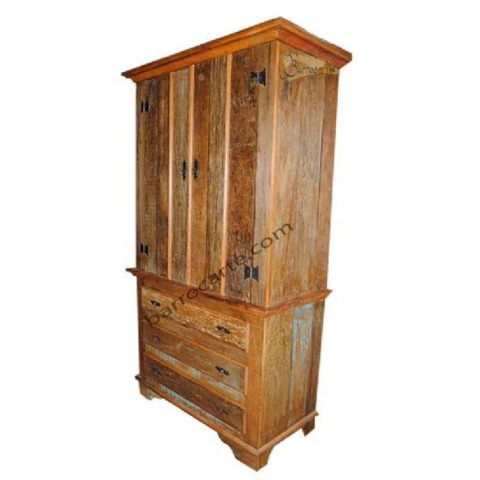 Guarda-Roupa Evidence Em Madeira De Demolição - Cód 370