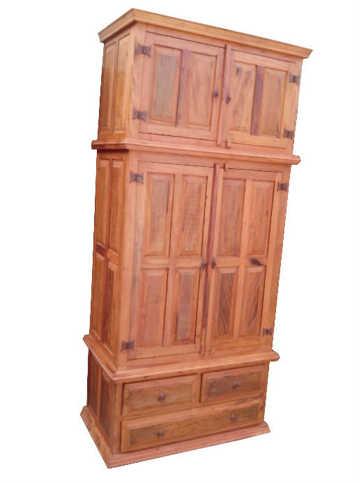 Guarda-Roupa Square em Madeira de Demolição - Cód 1434