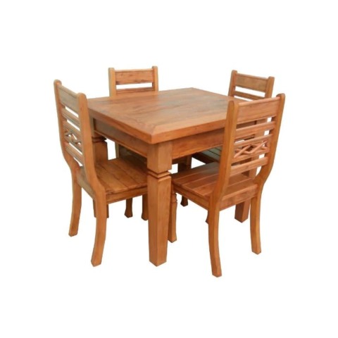 Jogo De Mesa Lígia Em Madeira De Demolição - Cód 2390