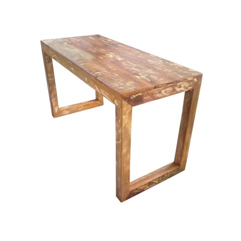 Jogo De Mesa Viviane Em Madeira De Demolição - Cód 1551