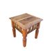 Mesa De Canto Bubble Em Madeira De Demolição - Cód 1296