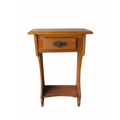 Mesa De Canto Lisa Madeira Demolição - Cód 995