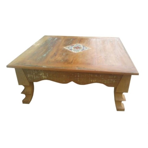 Mesa De Centro Charm Em Madeira De Demolição - Cód 675