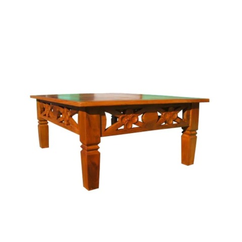 Mesa De Centro Chevron Em Madeira Demolição - Cód 1044