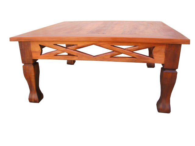 Mesa De Centro Gaia Em Madeira De Demolição - Cód 259