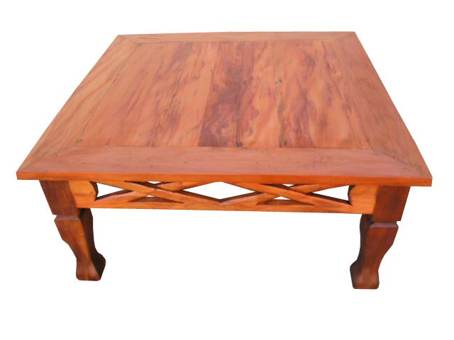 Mesa De Centro Gaia Em Madeira De Demolição - Cód 259