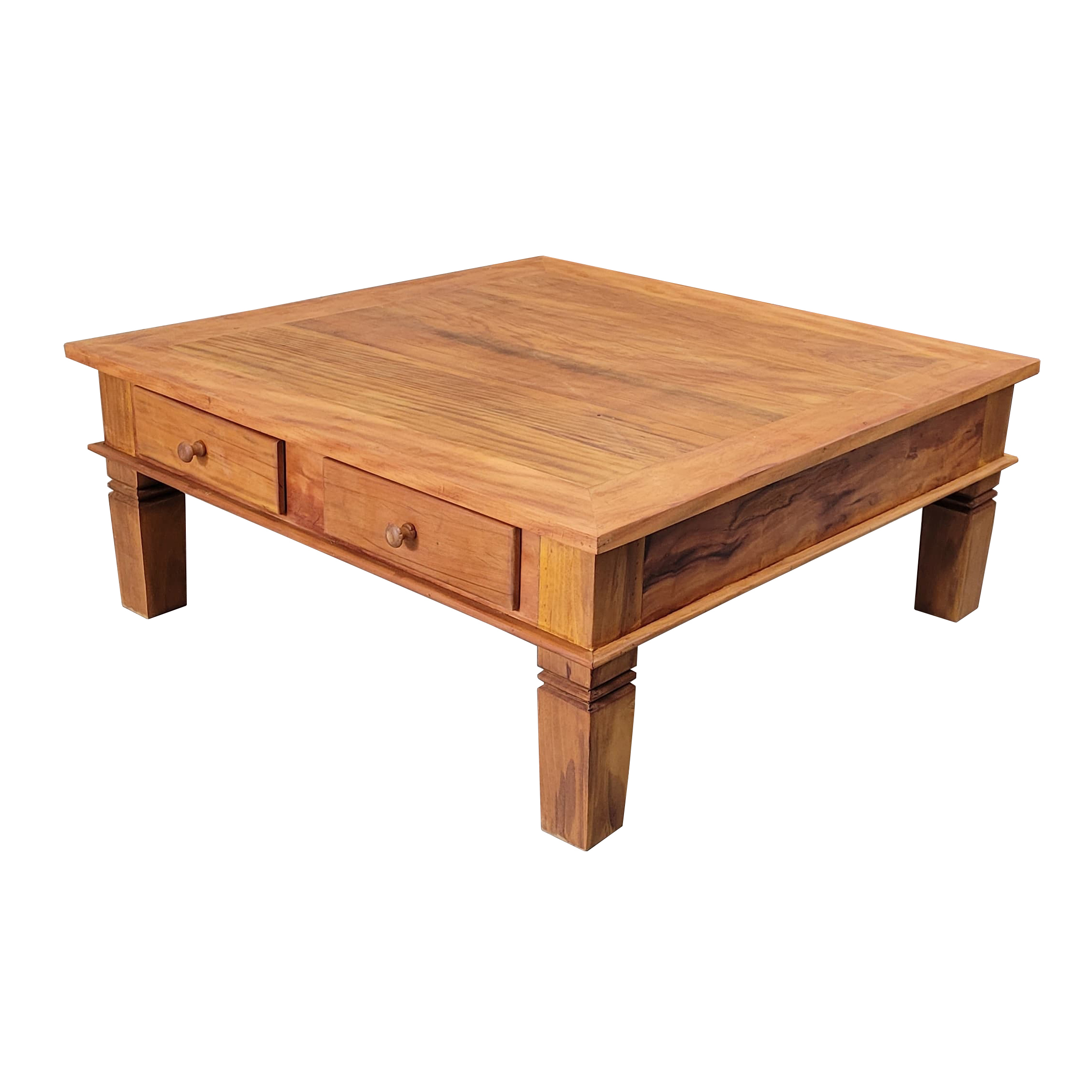 Mesa De Centro Hioki Em Madeira De Demolição - Cód 238