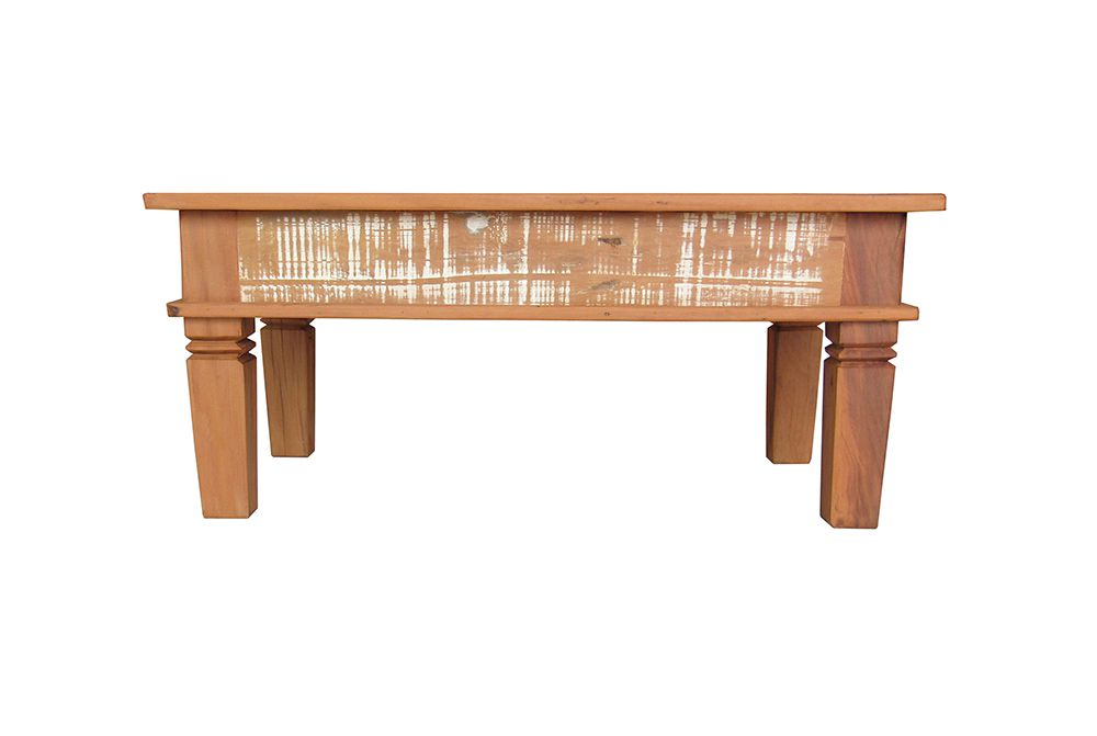 Mesa De Centro Nemesis Em Madeira De Demolição - Cód 342