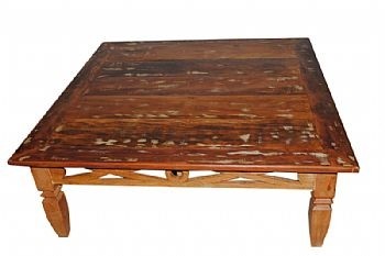 Mesa De Centro Richard Em Madeira De Demolição - Cód 374