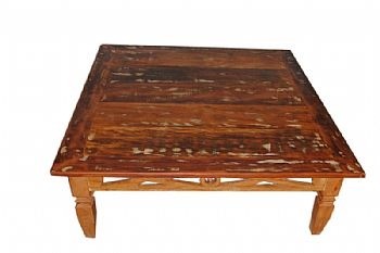 Mesa De Centro Richard Em Madeira De Demolição - Cód 374