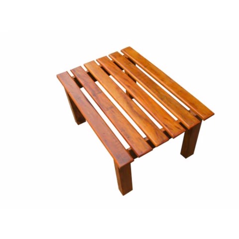 Mesa De Centro Ripada Em Madeira De Demolição - Cód 1216
