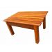 Mesa De Centro Ripada Em Madeira De Demolição - Cód 1216