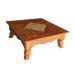 Mesa De Centro Tida Em Madeira De Demolição - Cód 1704