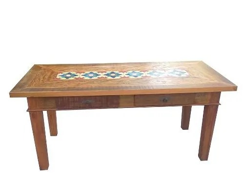 Mesa Johnson Em Madeira De Demolição - Cód 1553