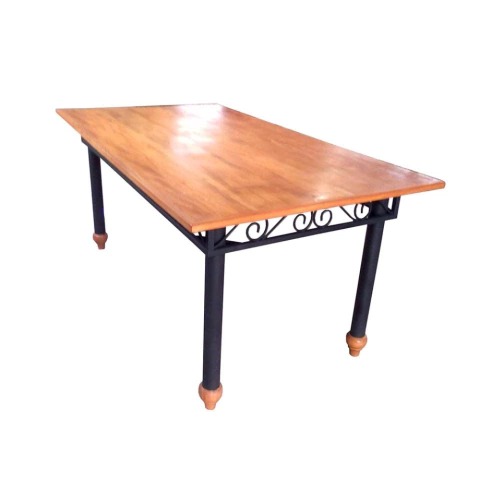 Mesa Kenna em Madeira e Ferro - Cód 1633