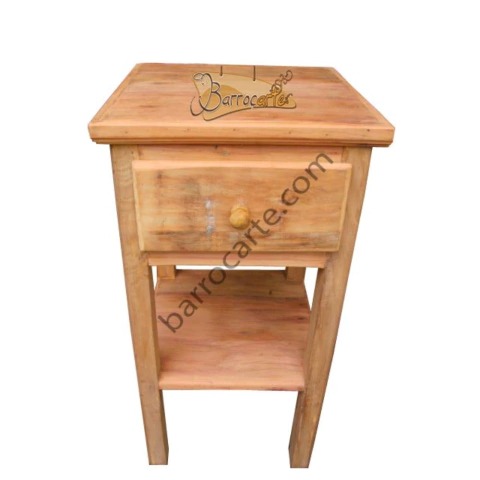 Mesa de Cabeceira Many Em Madeira De Demolição - Cód 1191
