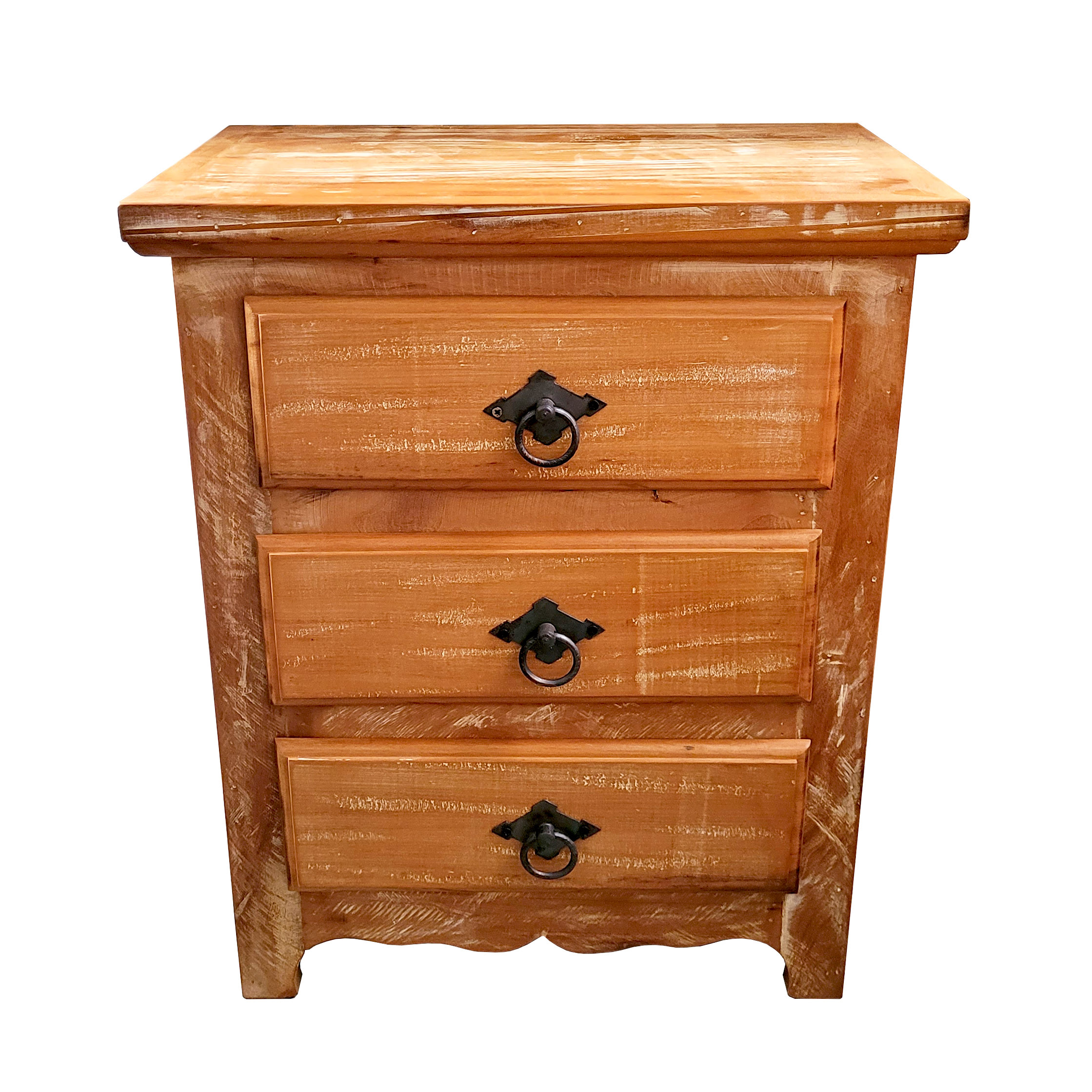 Mesa de Cabeceira Tiffany Em Madeira De Demolição - Cód 1720