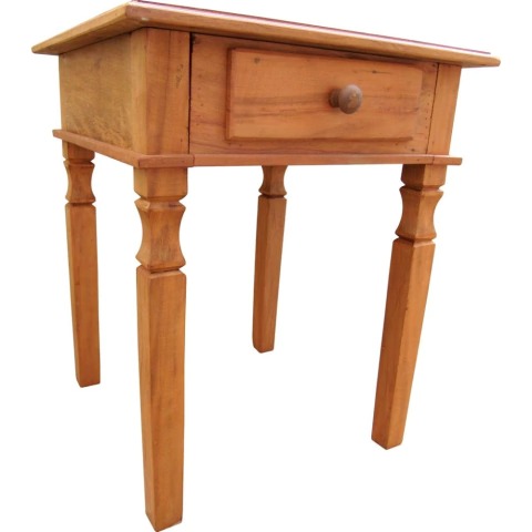 Mesa de Canto Elis em Madeira de Demolição - Cód 2377