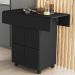 Bancada Mesa com Bancos Preto