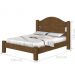 Cama Solteiro Mesquita Castanho com Colchão