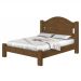 Cama Solteiro Mesquita Castanho com Colchão