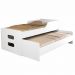 Cama com Auxiliar Veneza Branco com Colchão