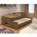 Cama com Auxiliar Veneza Castanho