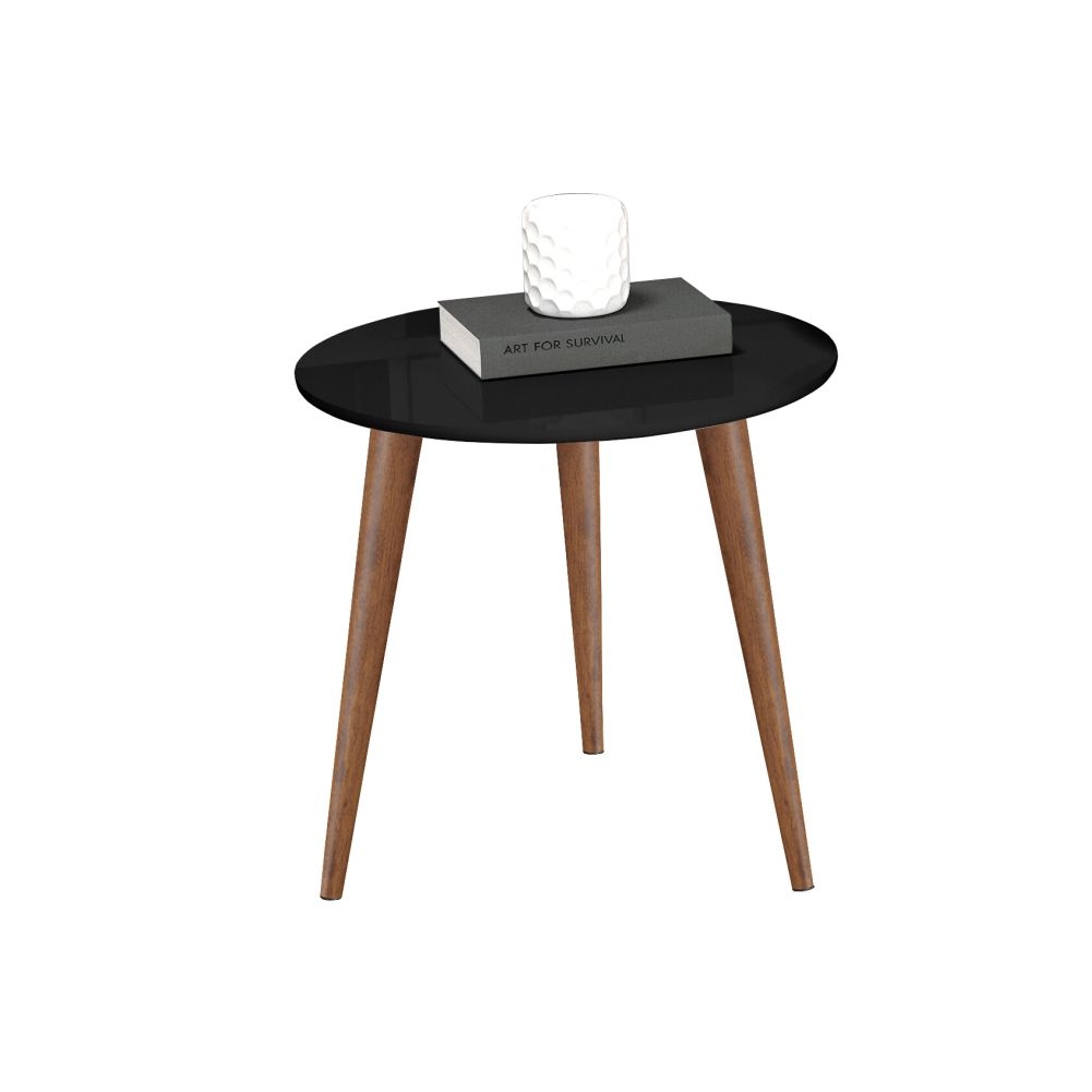 Conjunto de Mesas de Apoio e Lateral Tavares Preto