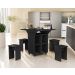 Mesa Dobrável Jeff com Bancos Preto