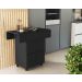 Mesa Dobrável Jeff com Bancos Preto