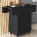 Mesa Retrátil Ana com Banquetas - Preto