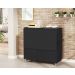 Mesa Retrátil com Banquetas Preto