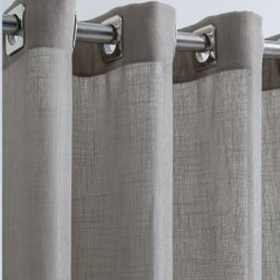 Cortina Blackout com Ilhós Hermes Duaplex 260x230 cm Cinza