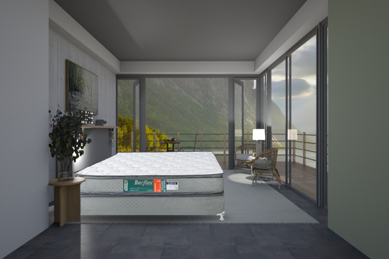 Colchão Espuma Becflex Titan Pillow Viúva 1,28 m Firme