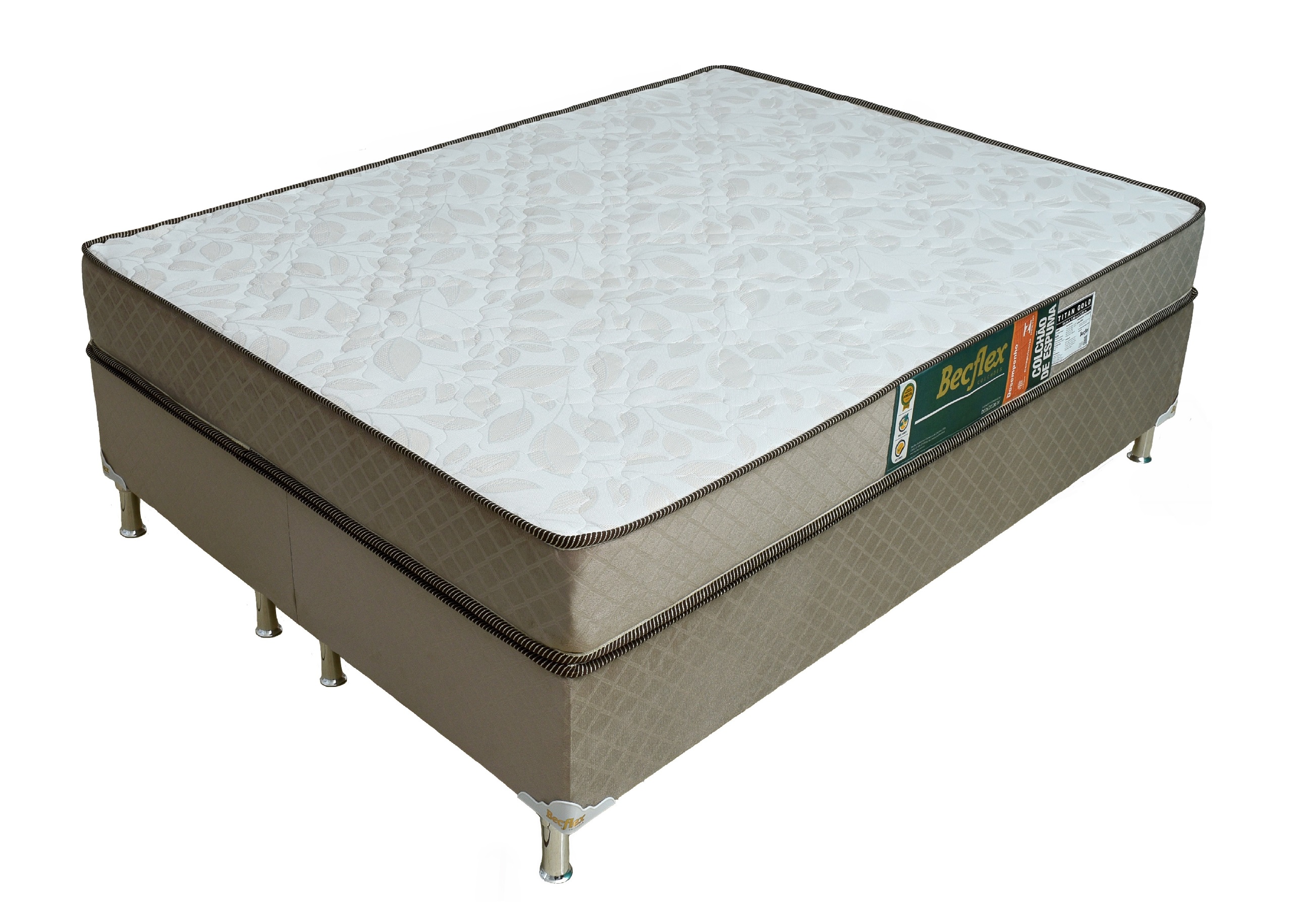 Conj. (Box + Colchão) Becflex Titan Gold King 1,93 m