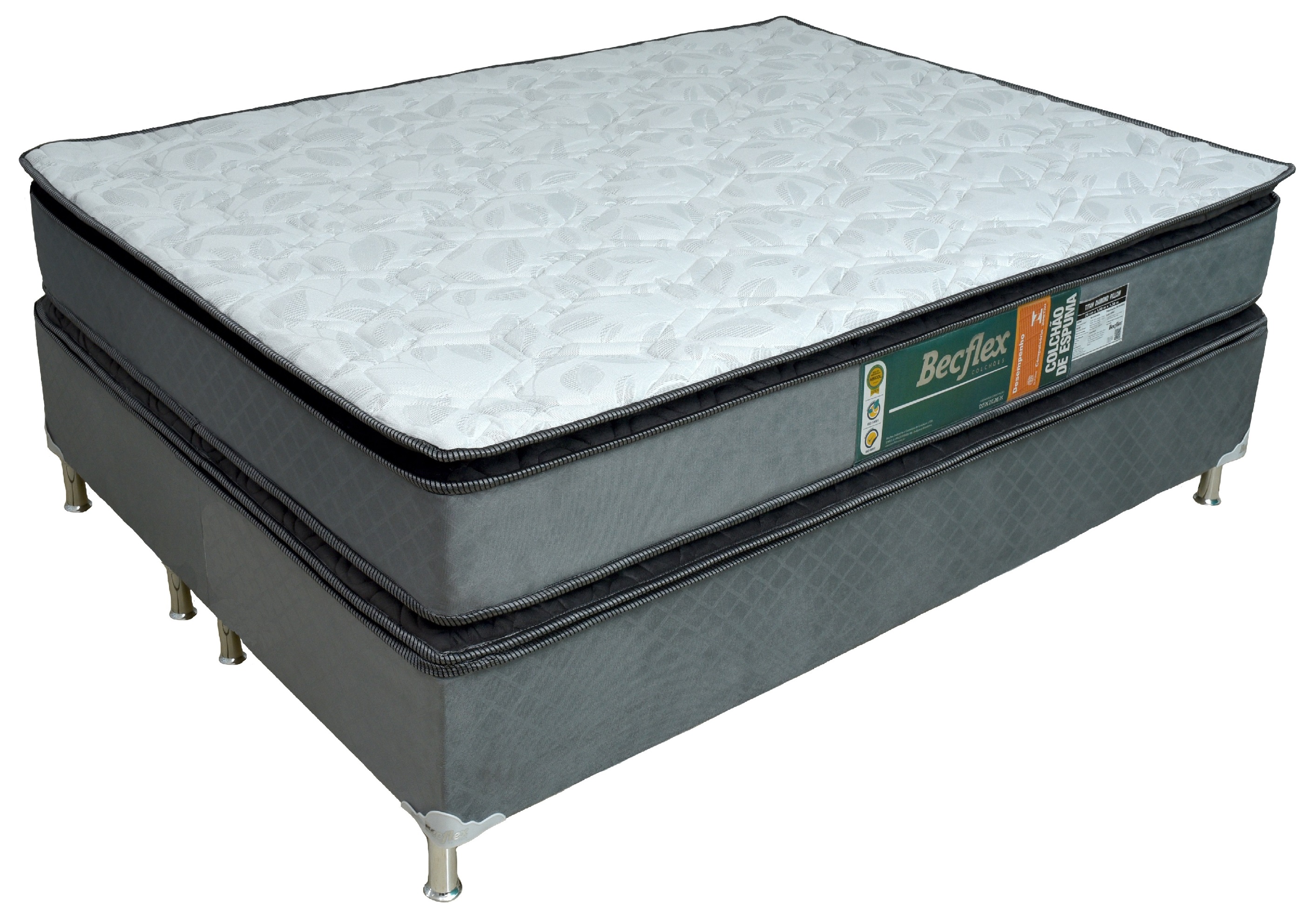 Conj. (Box + Colchão) Becflex Titan Pillow King 1,93 m