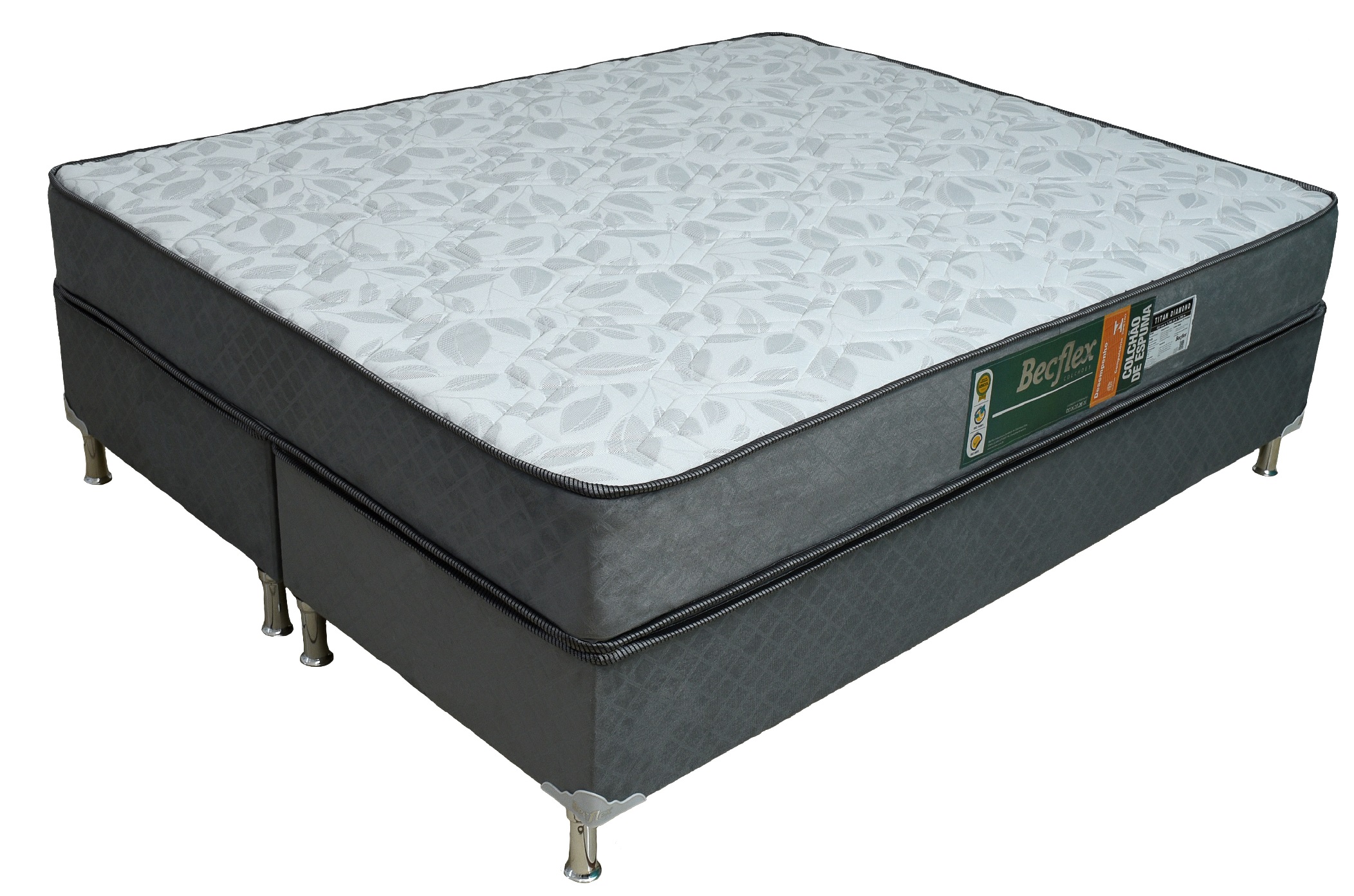 Conj.( Box + Colchão) Becflex Titan Diamond King 1,93 m