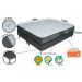 Conj.( Box + Colchão) Becflex Titan Diamond Queen 1,58 m
