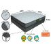 Conj.( Box + Colchão) Becflex Titan Diamond Viúva 1,28 m