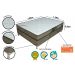 Conjunto Box Completo Viúva Becflex Titan Mag Gold 1,28 x 1,88 x 0,58 (Cama Box + Colchão)
