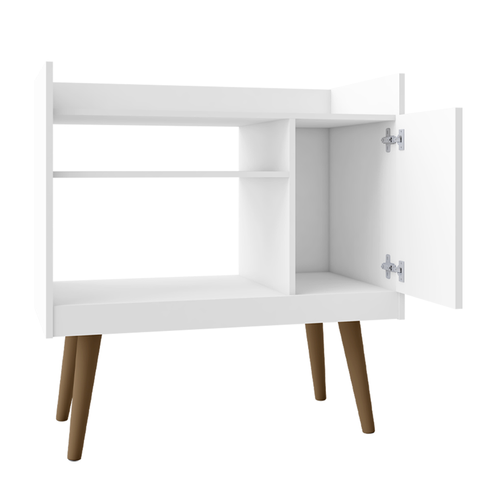 Aparador Bar Cafe 1 Porta Cafe 71 cm Branco BECHARA 