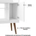 Aparador Bar Cafe 1 Porta Cafe 71 cm Branco BECHARA 