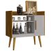 Aparador Bar Cafe 1 Porta Cafe 71 cm Cinamomo Off White BECHARA